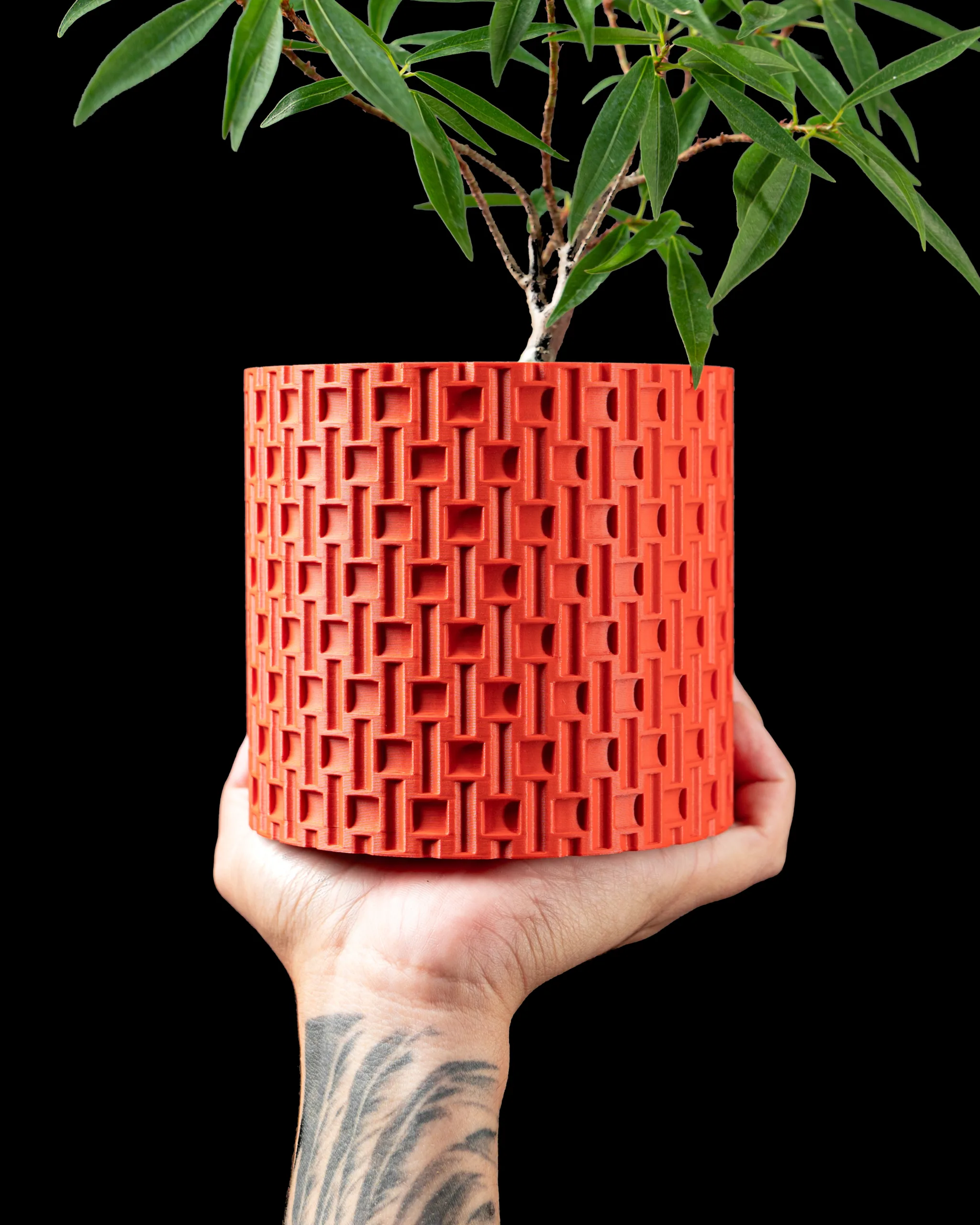 3D tisk, květináč, kytky, truhlík